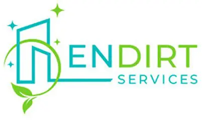 Logo of End Dirt Services with leaves.